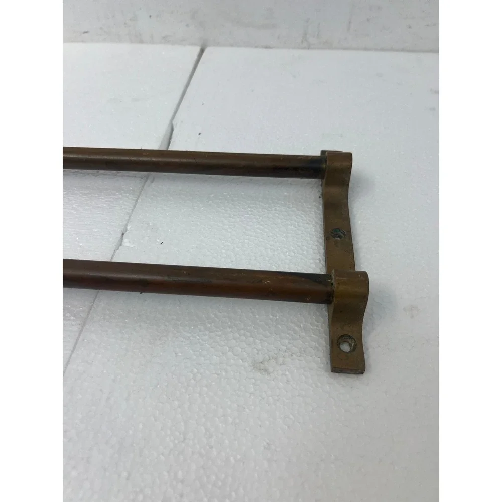 Vintage Yale Brass Wall Towel Rack Pullman Train Bathroom Industrial Holder 32